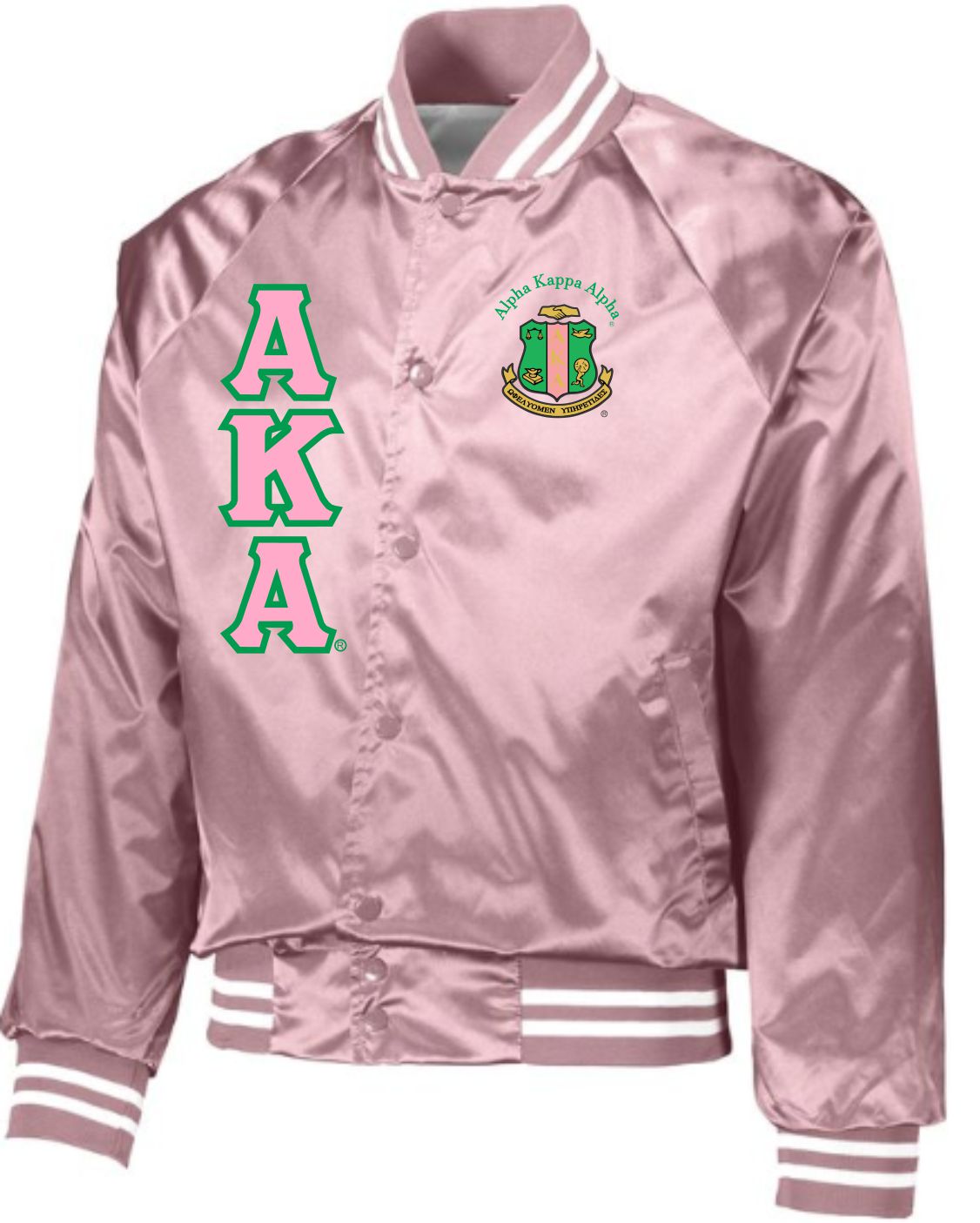 AKA Striped Satin Jacket