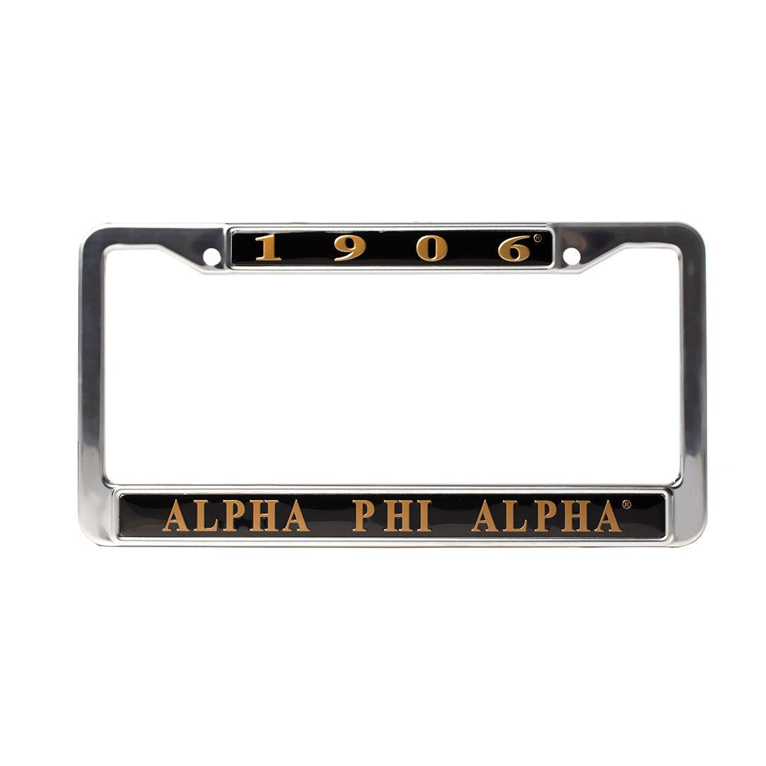 Alpha 1906 License Plate Frame