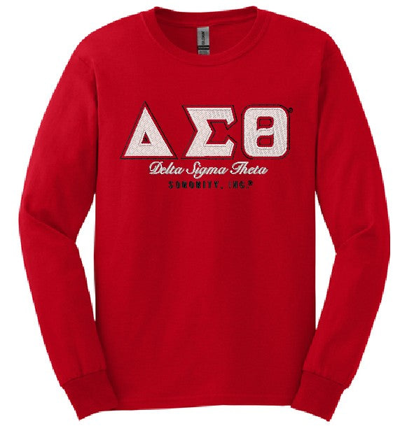 Delta Outline Script Tee