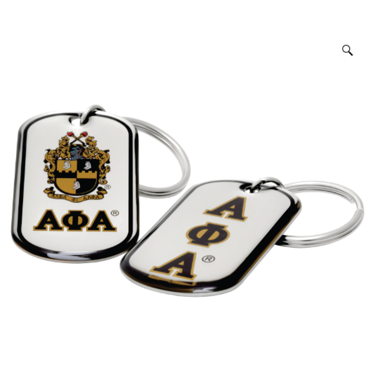 Alpha Dog Tag Keyring