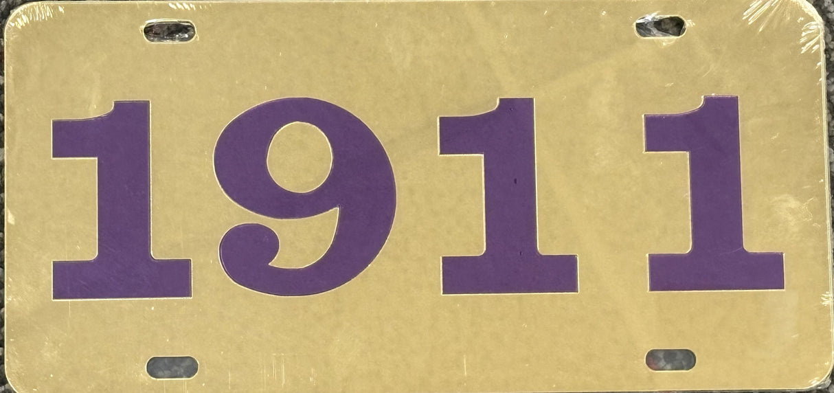 Omega Gold Inlaid Founders Mirror Auto Tag