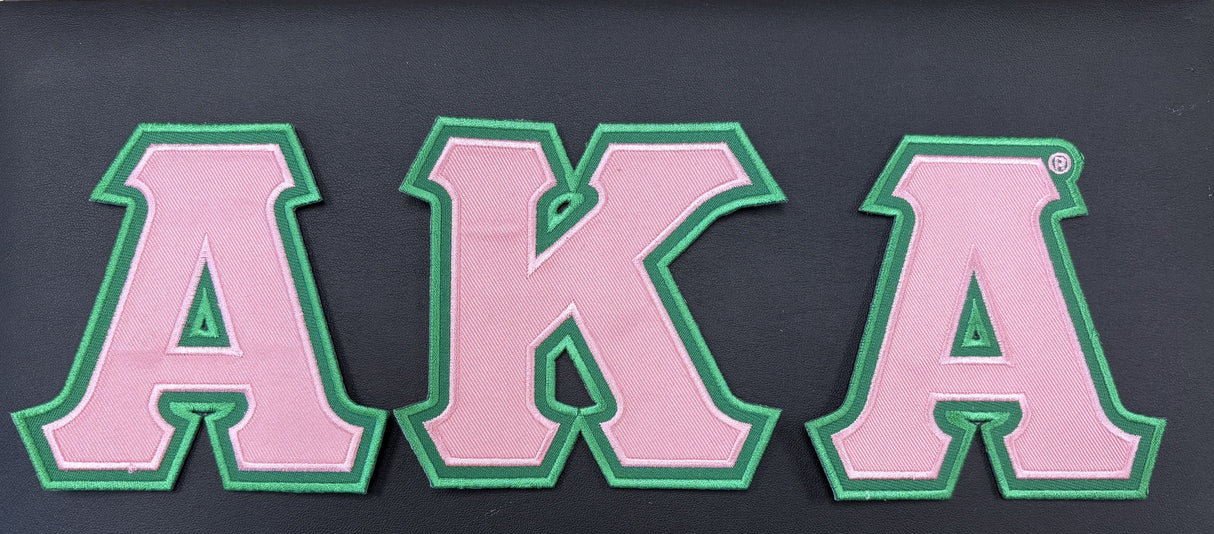 "AKA 4" Tackle Twill Letters