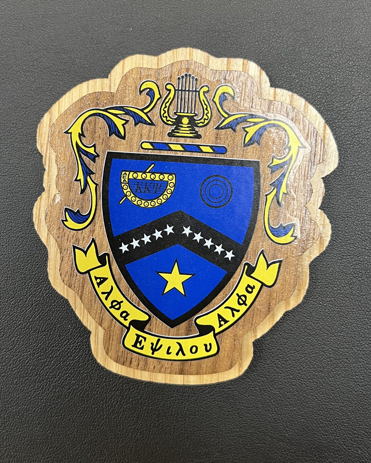 KKPsi Large Wood Crest