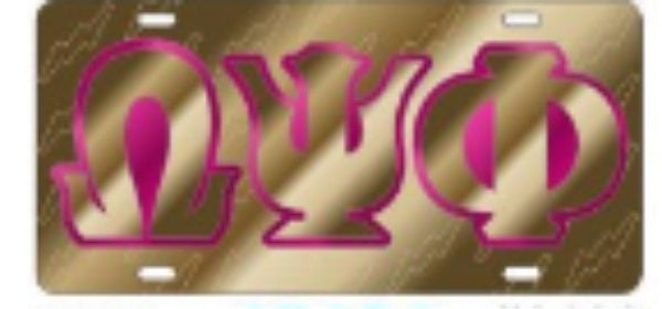 Omega Gold Symbol Back Auto Tag