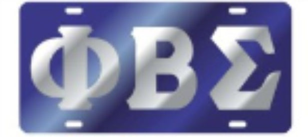 Sigma Blue Color Inlaid Mirror Auto Tag