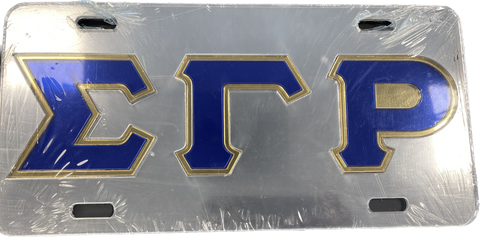 SGRho Auto Plate Silver/Royal/Gold