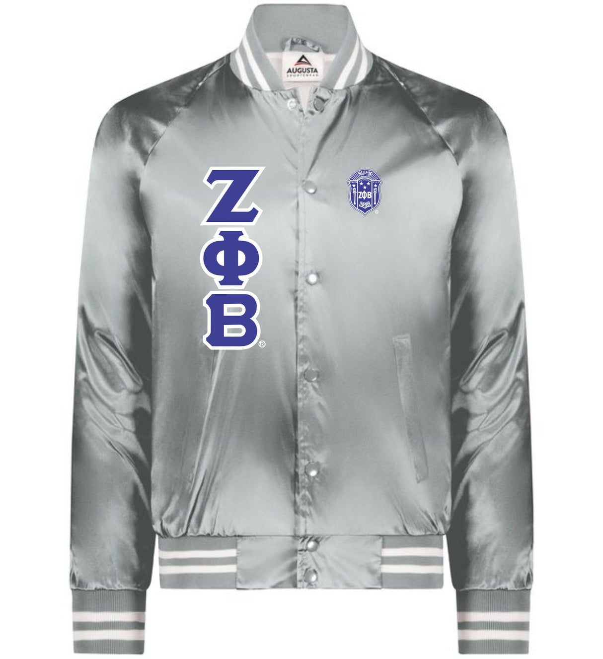 Zeta Striped Satin Jacket