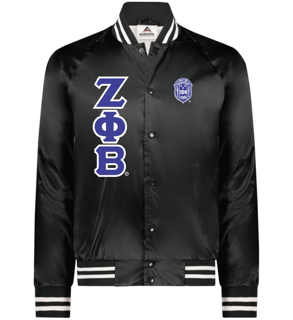 Zeta Striped Satin Jacket