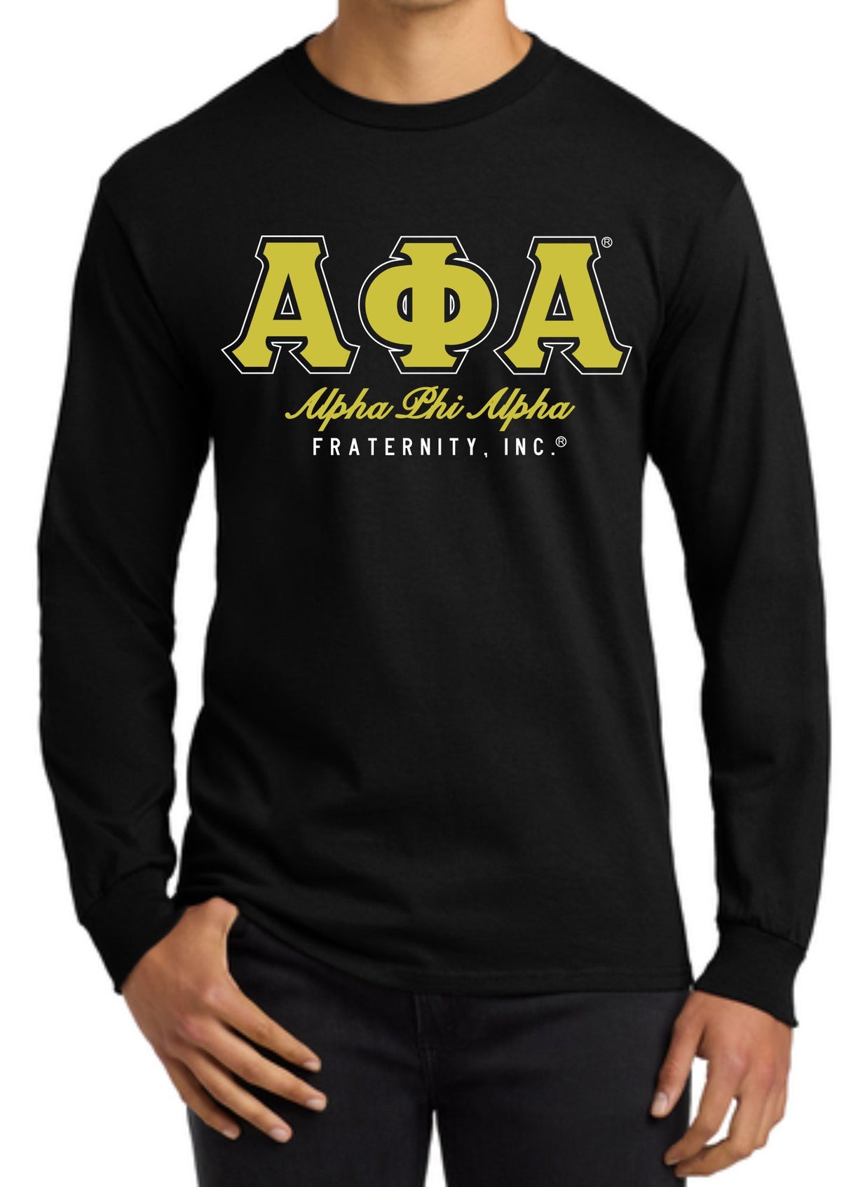 Alpha Outline Script Tee