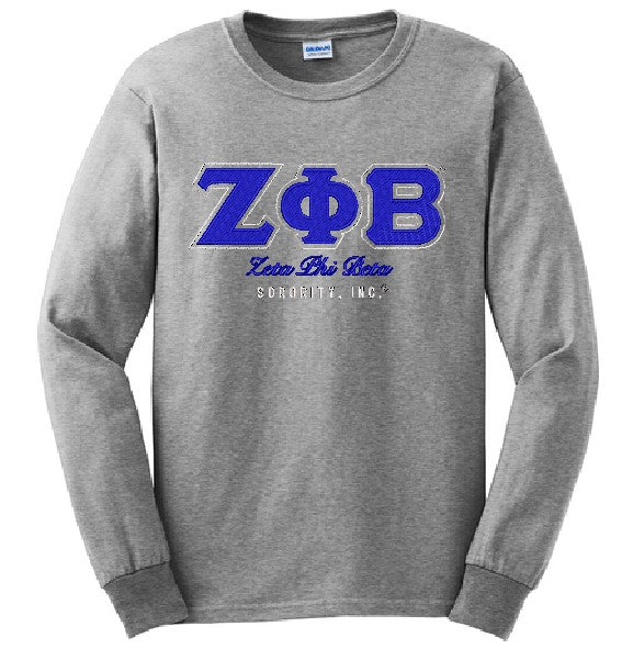 Zeta Outline Script Tee