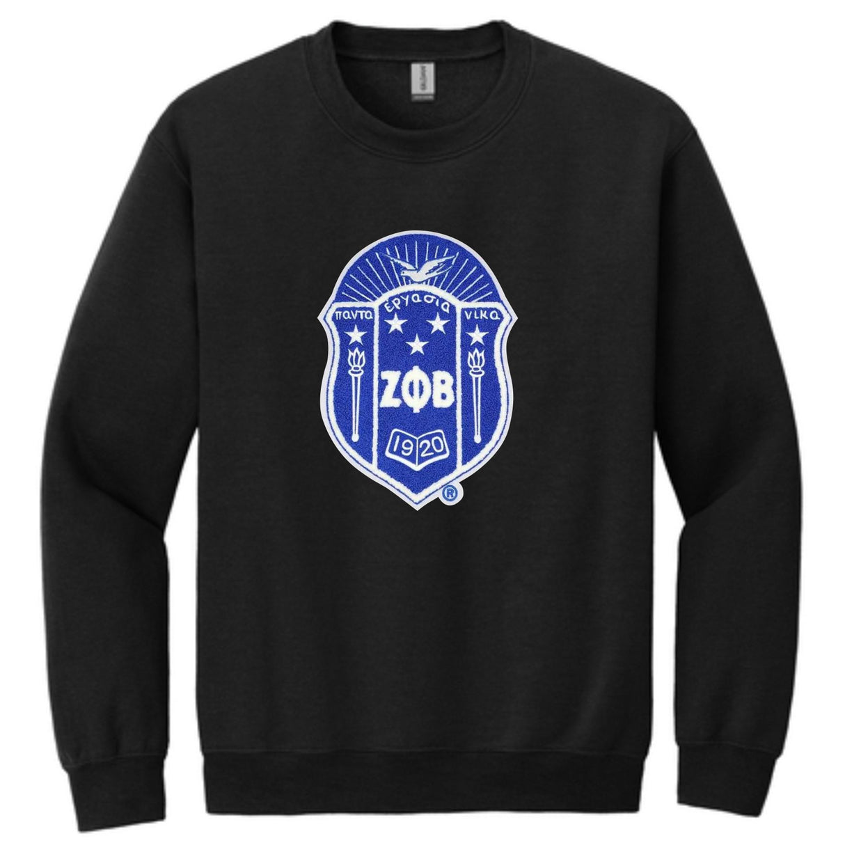 Zeta Chenille Crest Crewneck
