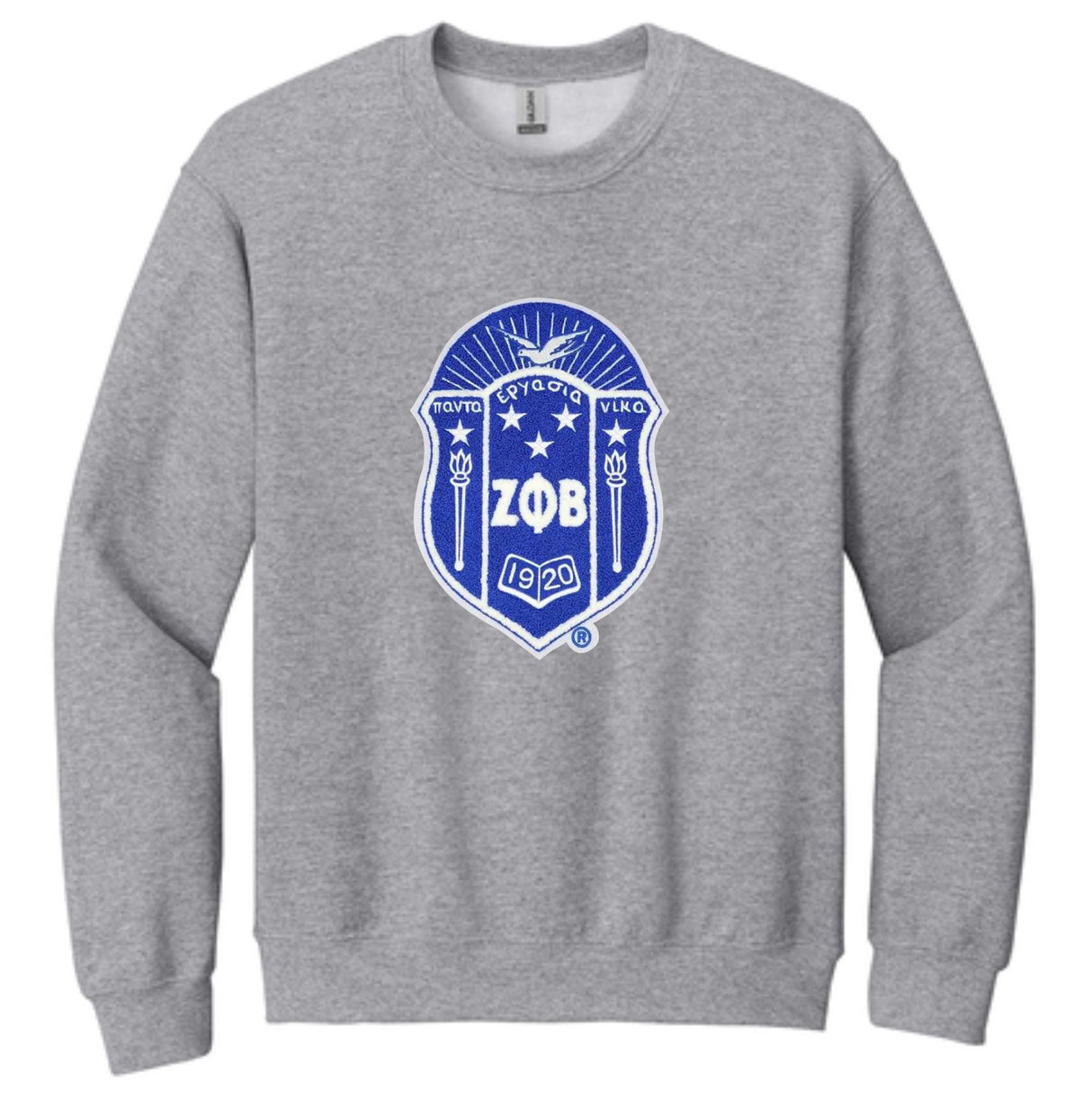 Zeta Chenille Crest Crewneck