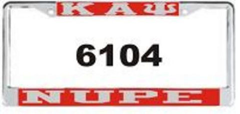 Kappa Nupe Auto Frame Red/Silver