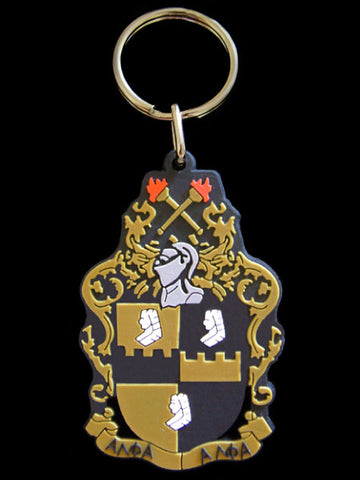 Alpha Shield PVC Key Chain