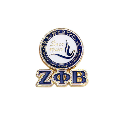 Zeta 3-D Seal Pin w/ Letters