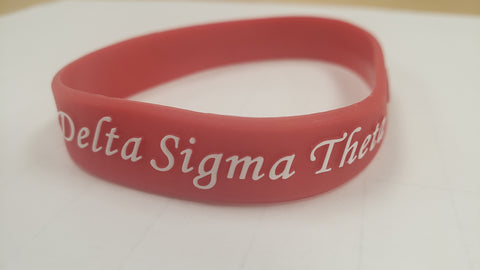Delta Embossed Silicone Wristband