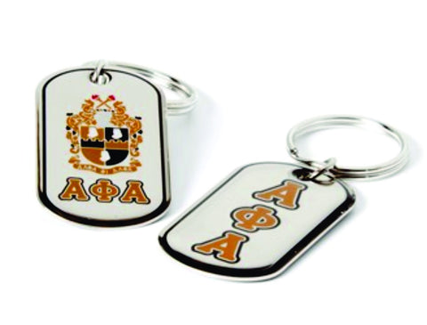 Alpha Dog Tag Keyring