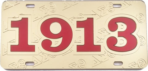 Delta Sigma Theta Greek Sorority Auto Tag