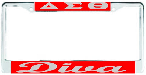 Delta Sigma Theta Greek Plate Frame