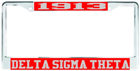 Delta Sigma Theta Greek Sorority Plate Frame