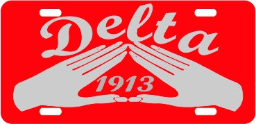 Delta Hand/Date Tag Red/Silver