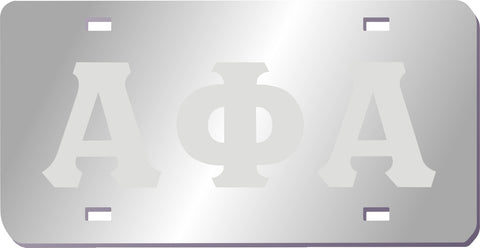 Alpha Phi Alpha Greek Auto Tag