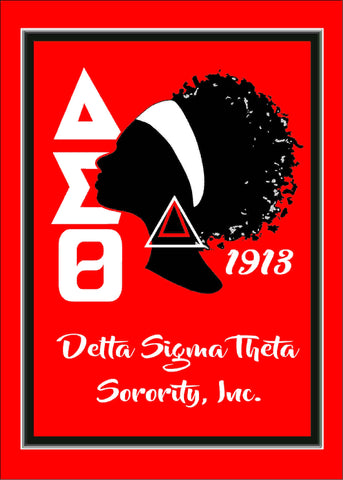 Delta Afro Lady Card
