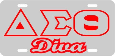 Delta Diva Tag Silver/Silver/Red