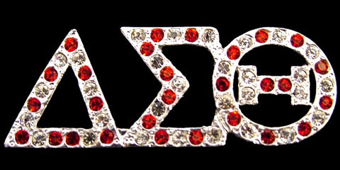Delta Silver Austrian Multi Crystal Pin