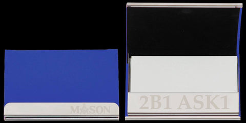 Mason Curved Black Business Card Case