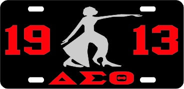Delta Sigma Theta Greek Sorority Auto Tag