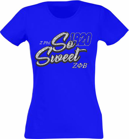 Zeta Printed Glitter Call Tee
