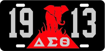 Delta Sigma Theta Greek Sorority Auto Tag