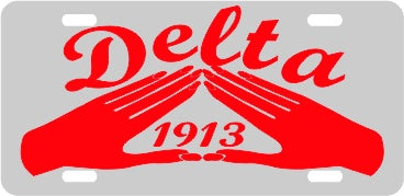 Delta Sigma Theta Greek Sorority Auto Tag