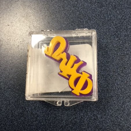Omega Small Acrylic Greek Pin