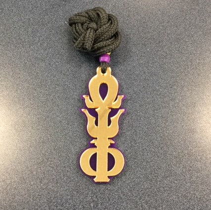 Omega Greek Letter Mirror Medallion