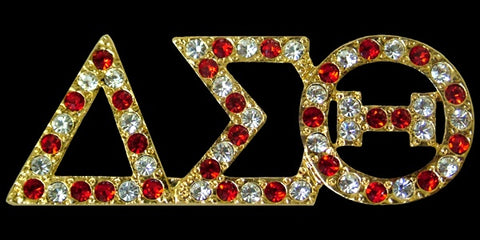 Delta Gold Austrian Multi Crystal Pin