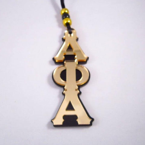 Alpha Greek Letter Mirror Medallion