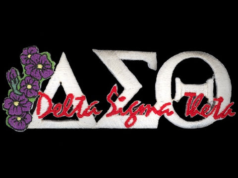 Delta White Signature Violet Patch 2 Inch