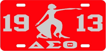 Delta Sigma Theta Greek Sorority Auto Tag