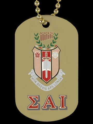 SAI Gold Crest Dog Tag