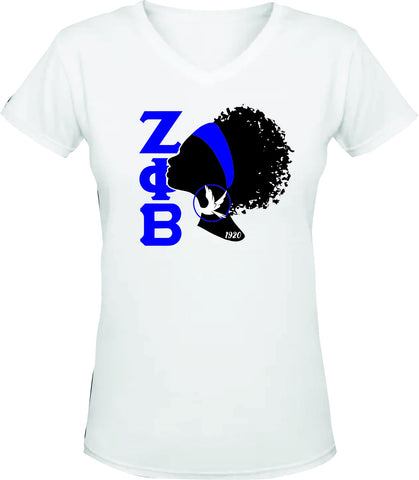 Zeta Silhouette V-Neck Tee