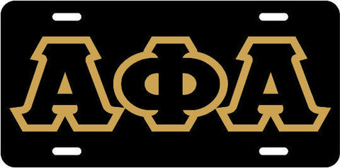 Alpha Phi Alpha Greek Auto Tag