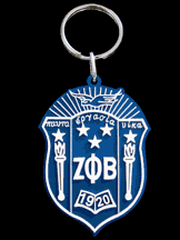 Zeta Shield PVC Key Chain