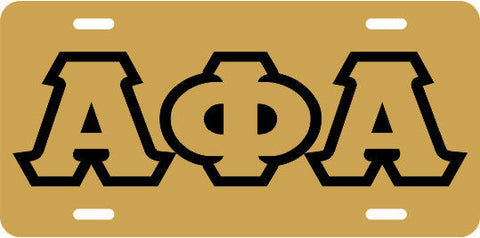 Alpha Phi Alpha Greek Auto Tag
