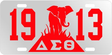 Delta Sigma Theta Greek Sorority Auto Tag