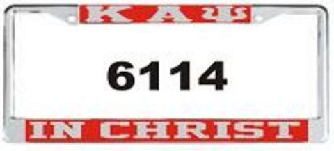 Kappa In Christ Auto Frame Red/Silver