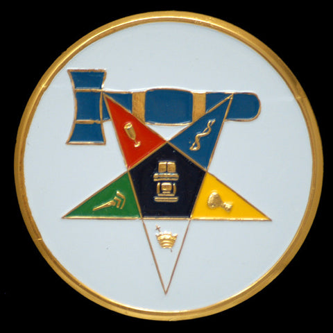 OES Matron Round Auto Emblem