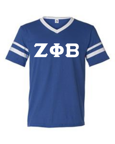 Zeta Striped Jersey Tee