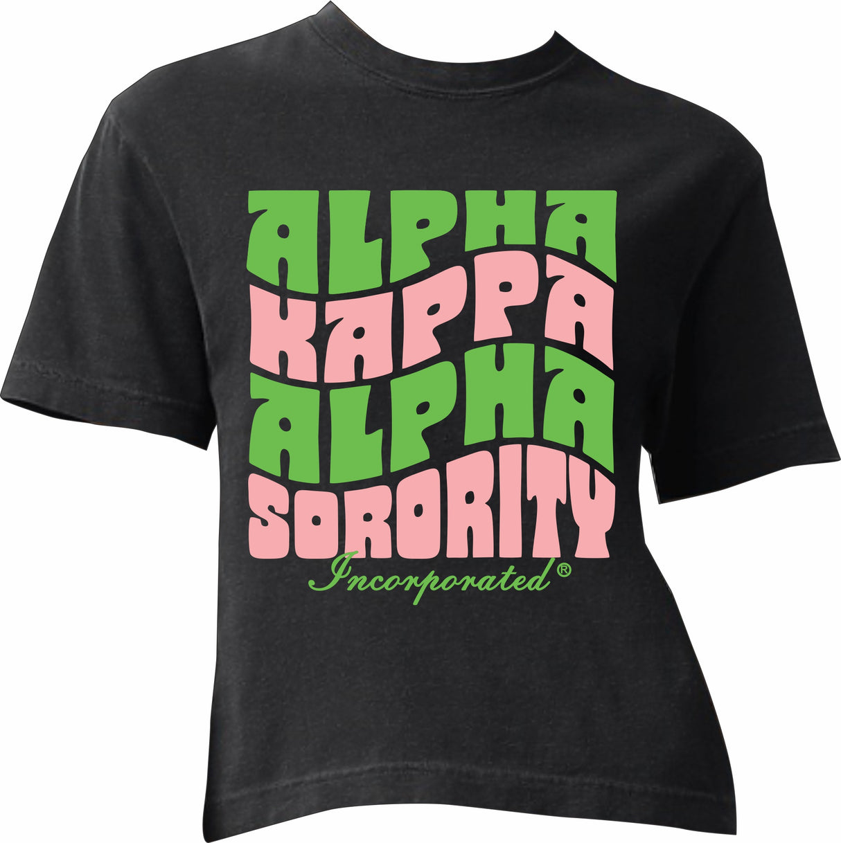 AKA Wavy Letter Cropped Tee